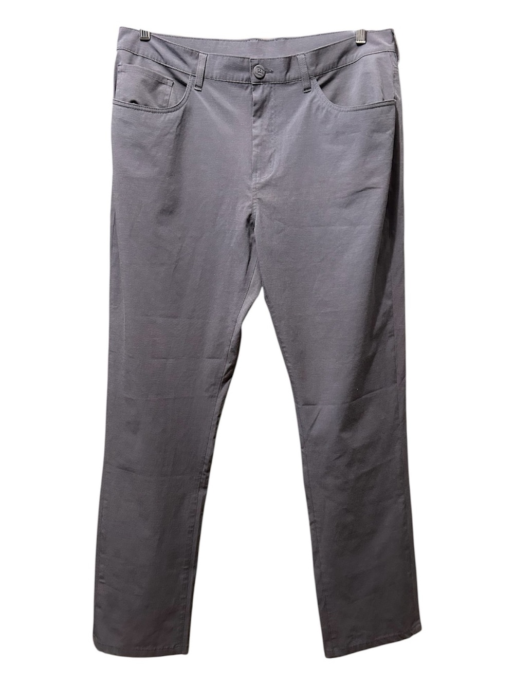 CALLAWAY Golf Pants Mens Straight Leg Solid Gray Flat Front Stretch Size 36x32